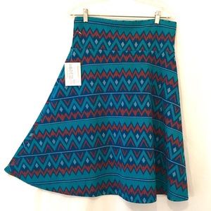 ❗️SALE❗️LULAROE NWT Azure Print Skater Skirt